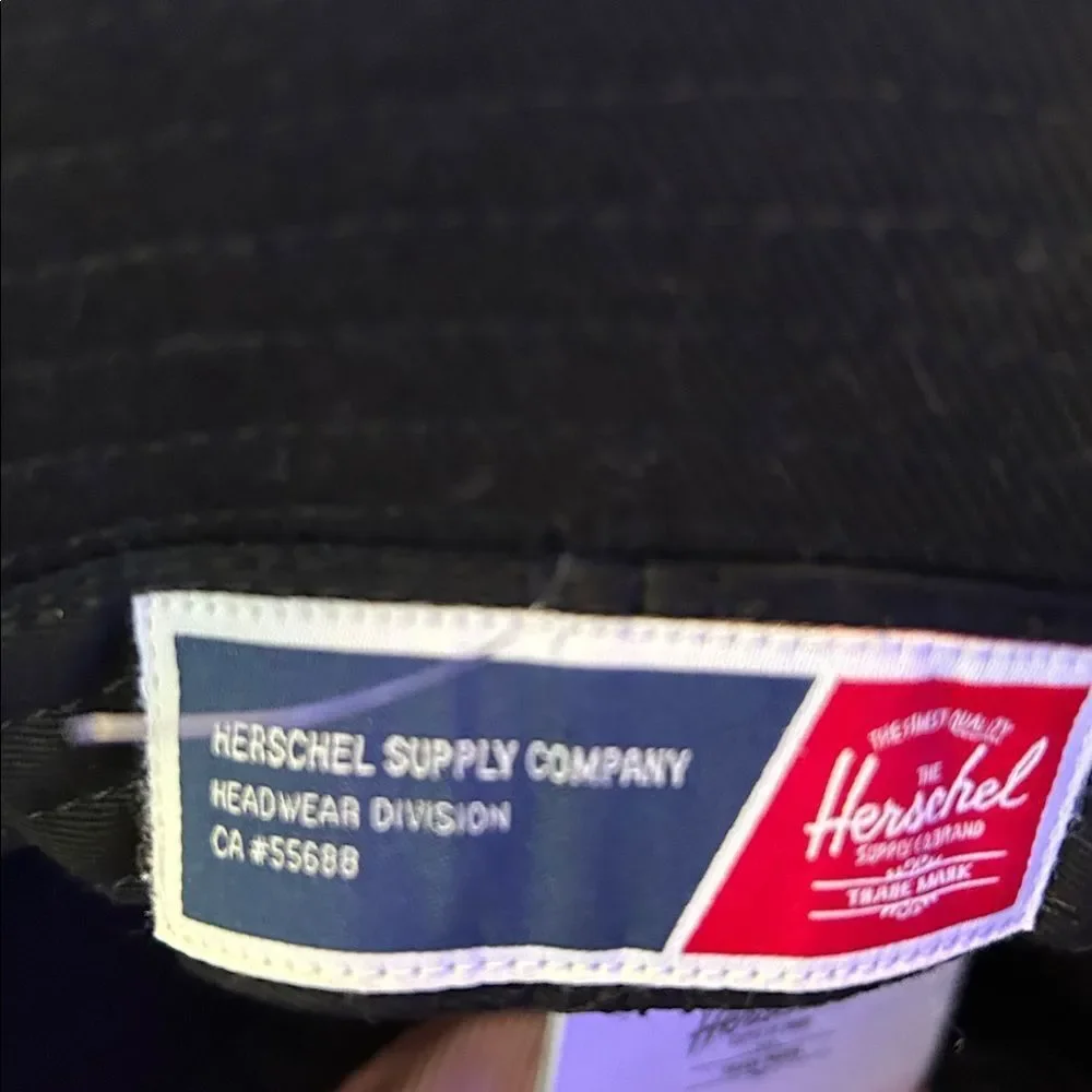 Herschel Supply Co, Henderson Bucket Hat, Black Denim, Size Small/Medium